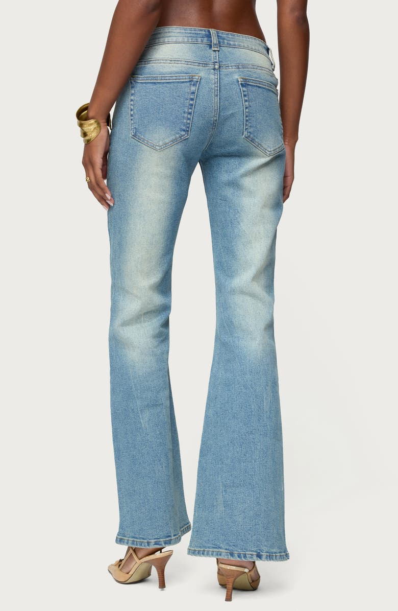 EDIKTED Jenni Flared Jeans, Alternate, color, Blue-Washed