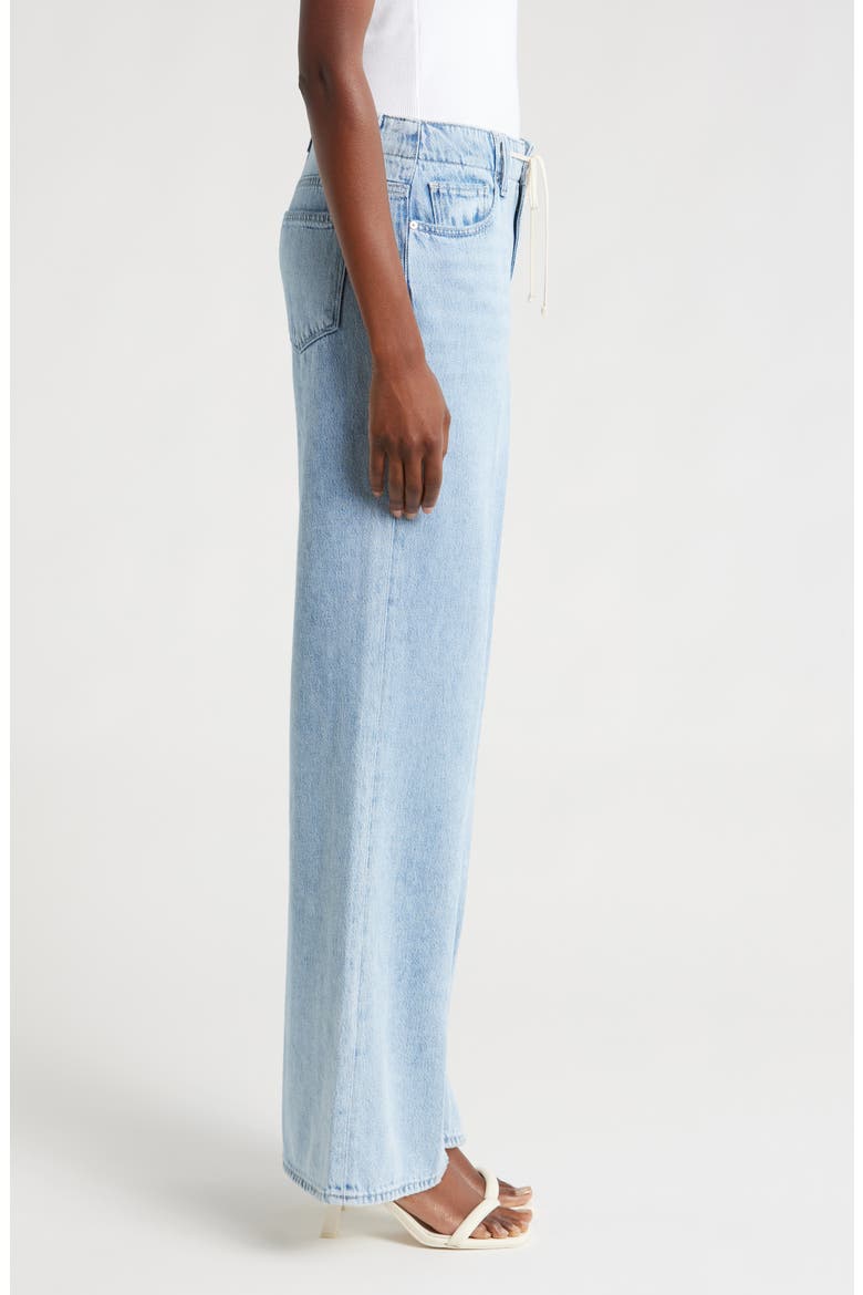 Zoey Tie Waist Wide Leg Jeans, Alternate, color, DORAH
