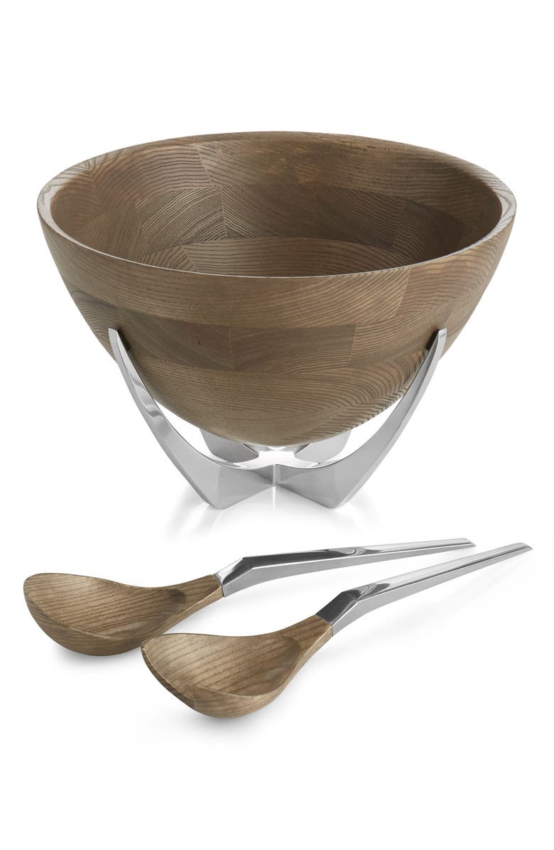 Nambé Cabo Salad Bowl & Servers Set, Main, color, 
