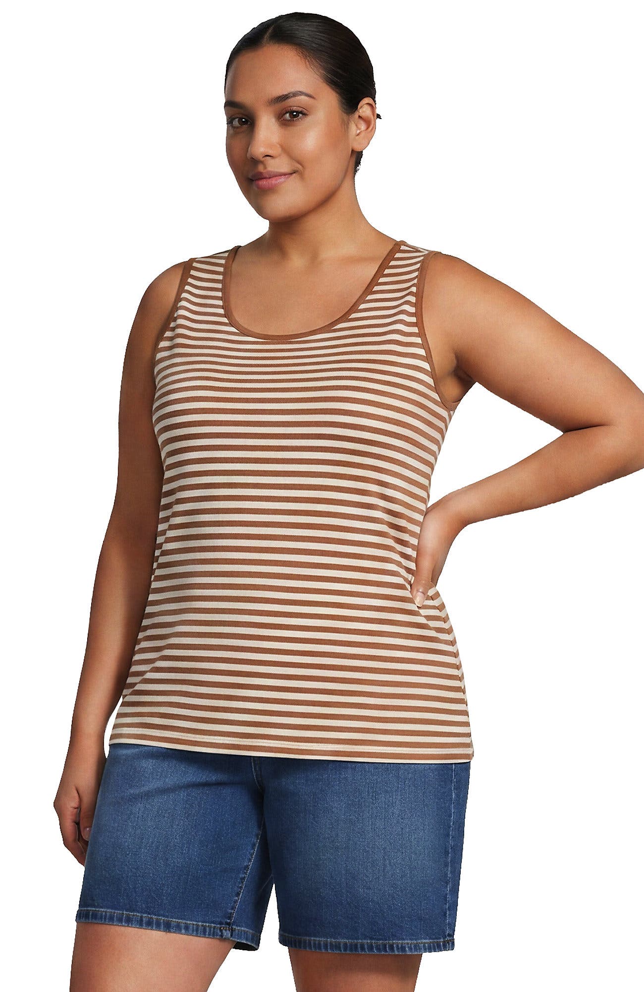 selected Rich Ginger/Ivory Stripe