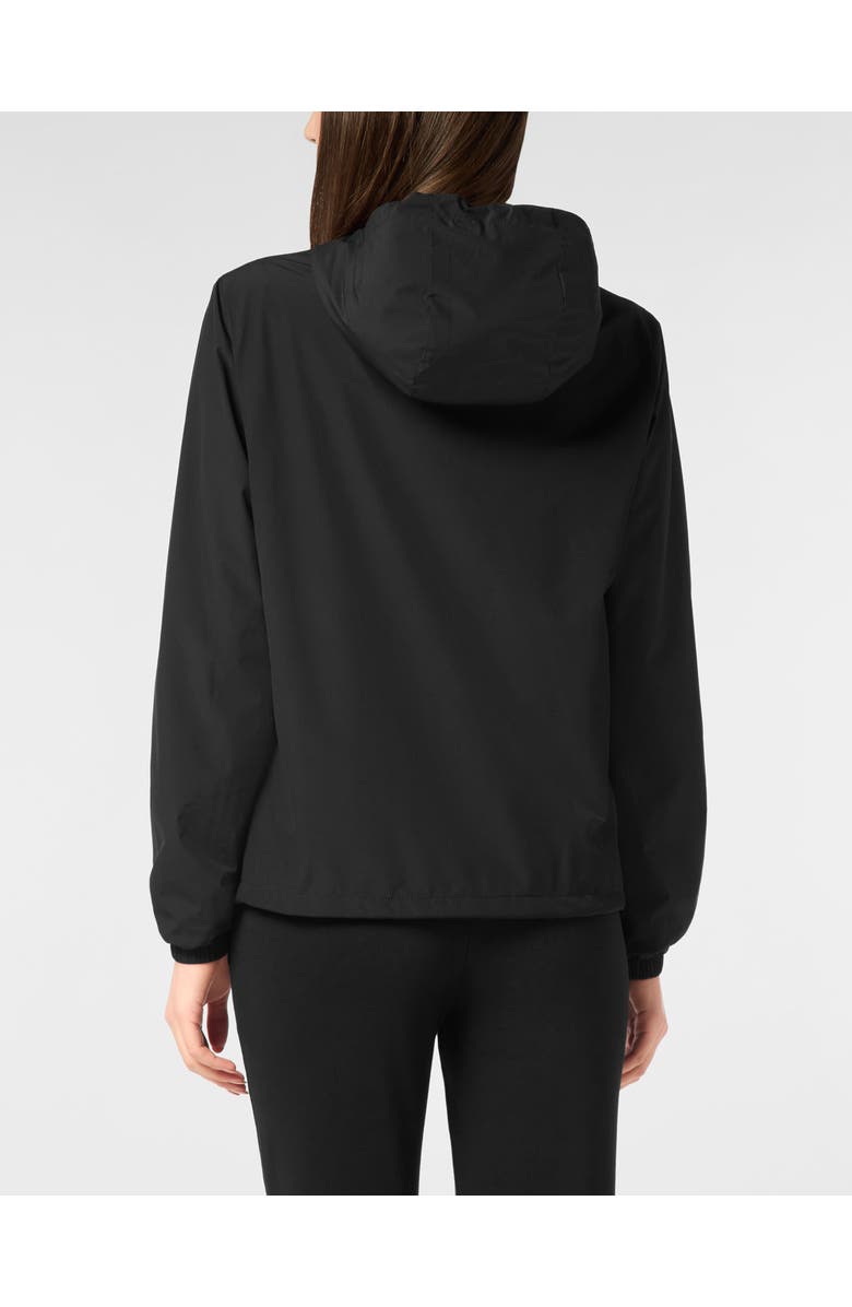 PLEIN SPORT Hooded Lightweight Running Jacket Ls Women, Alternate, color, Black