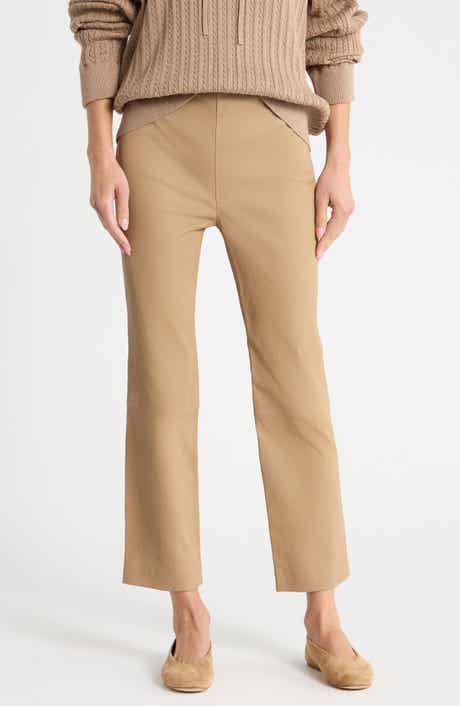 Veda Stretch Leather Cropped Pants