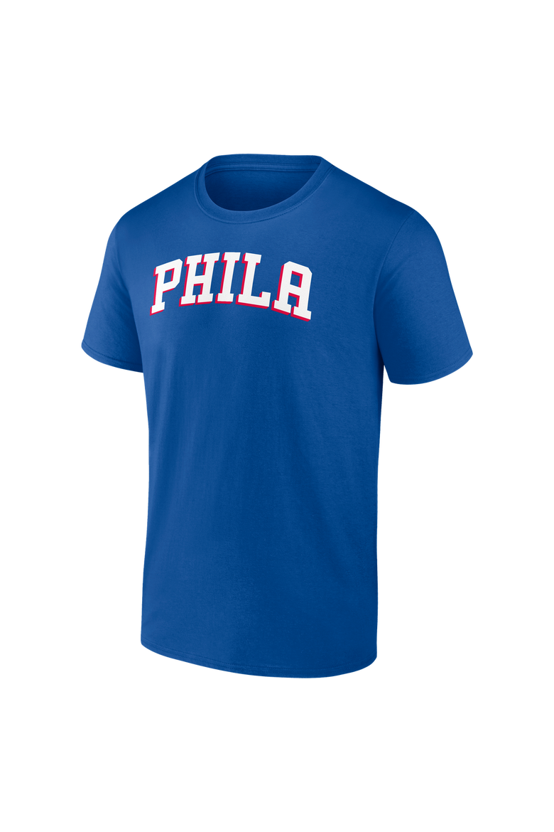Men's Logo Athletic Royal Philadelphia 76ers Wordmark T-Shirt, Alternate, color, Royal