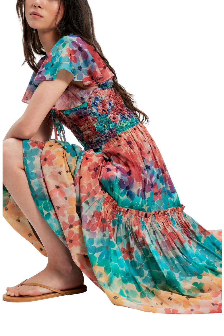Sunshine Maxi Dress, Alternate, color, SOFT TROPIC COMBO