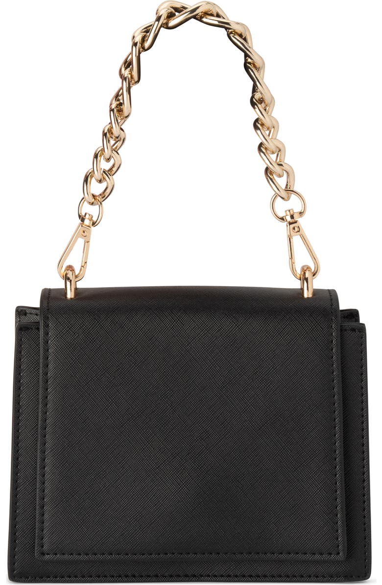 Olga Berg Katie Top Handle Bag, Main, color, Black