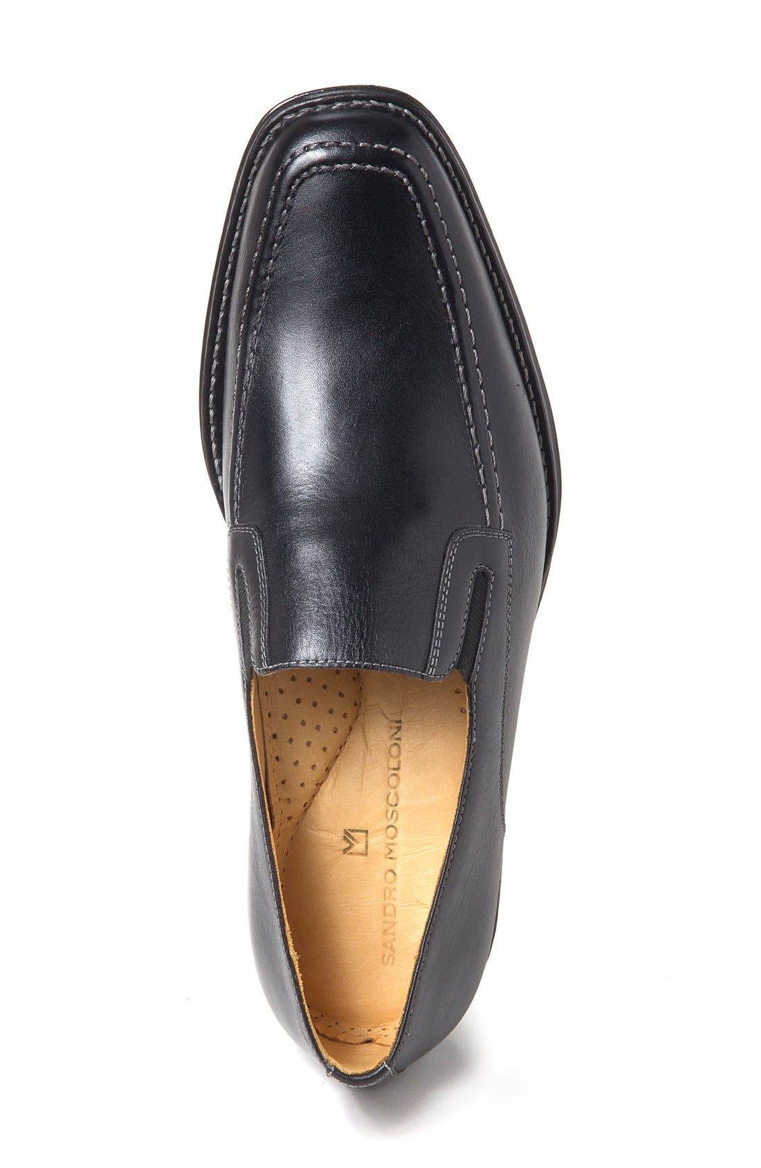 Marc Venetian Loafer, Alternate, color, BLACK LEATHER