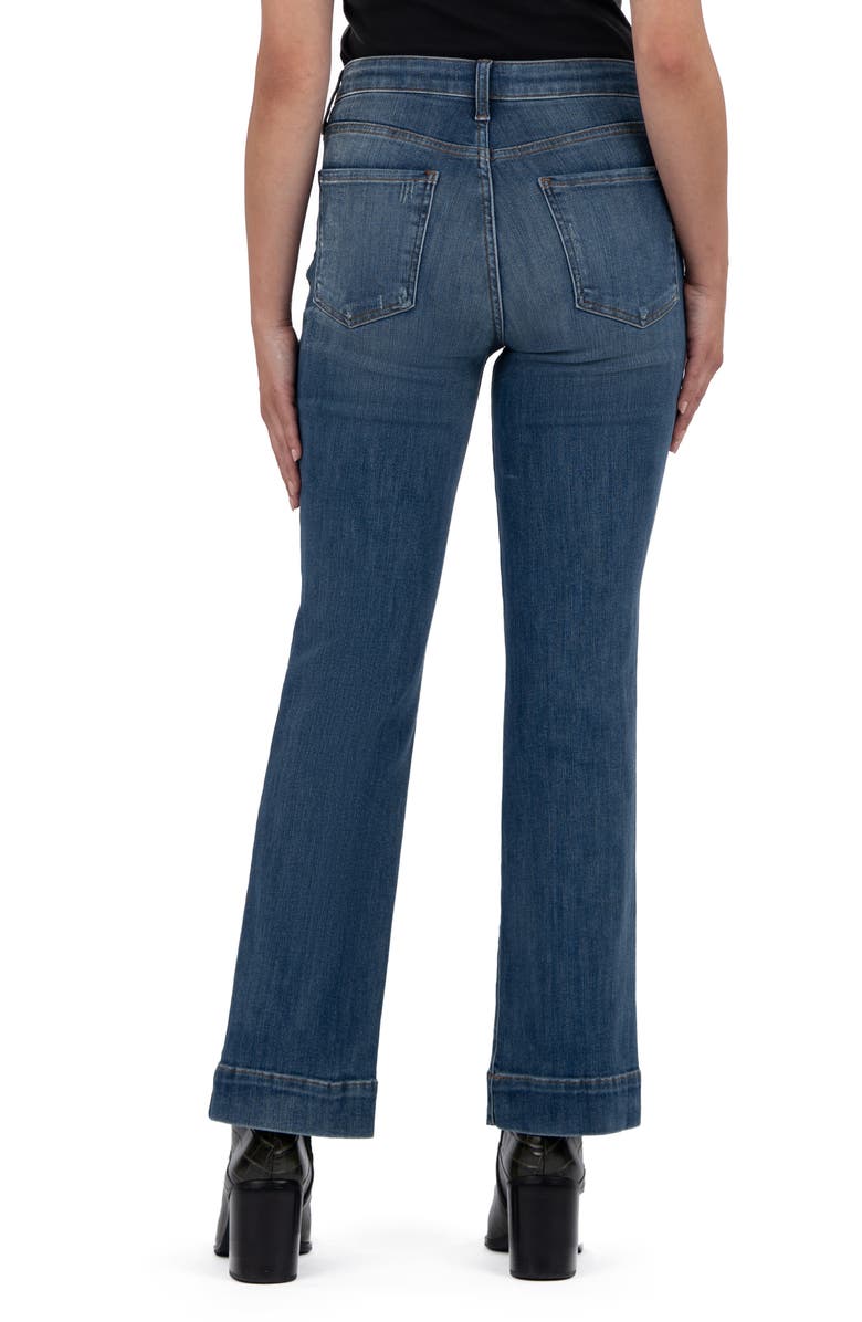 KUT from the Kloth Kelsey Fab Ab High Rise Flare Jeans, Alternate, color, Vibrant