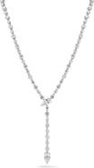 SPHERA MILANO Sterling Silver Cubic Zirconia Y-Necklace