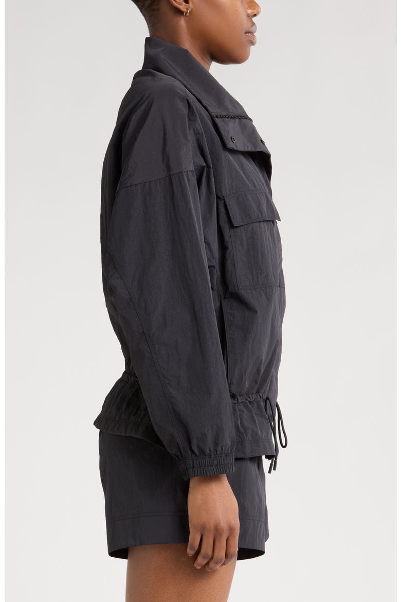 Road Trip Crinkle Jacket, Alternate, color, BLACK