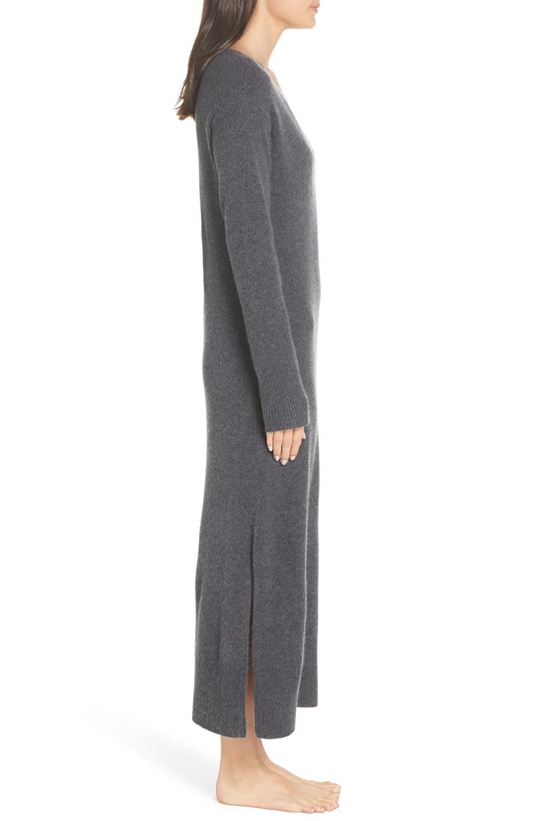 Something Navy Cashmere & Silk Sweater Dress, Alternate, color, 