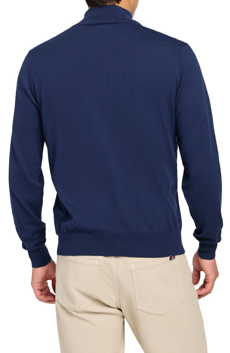 Faherty Movement Performance Quarter Zip Sweater, Alternate, color, Marine Navy Heather