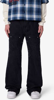 mnml Iron Cross Baggy Flare Jeans