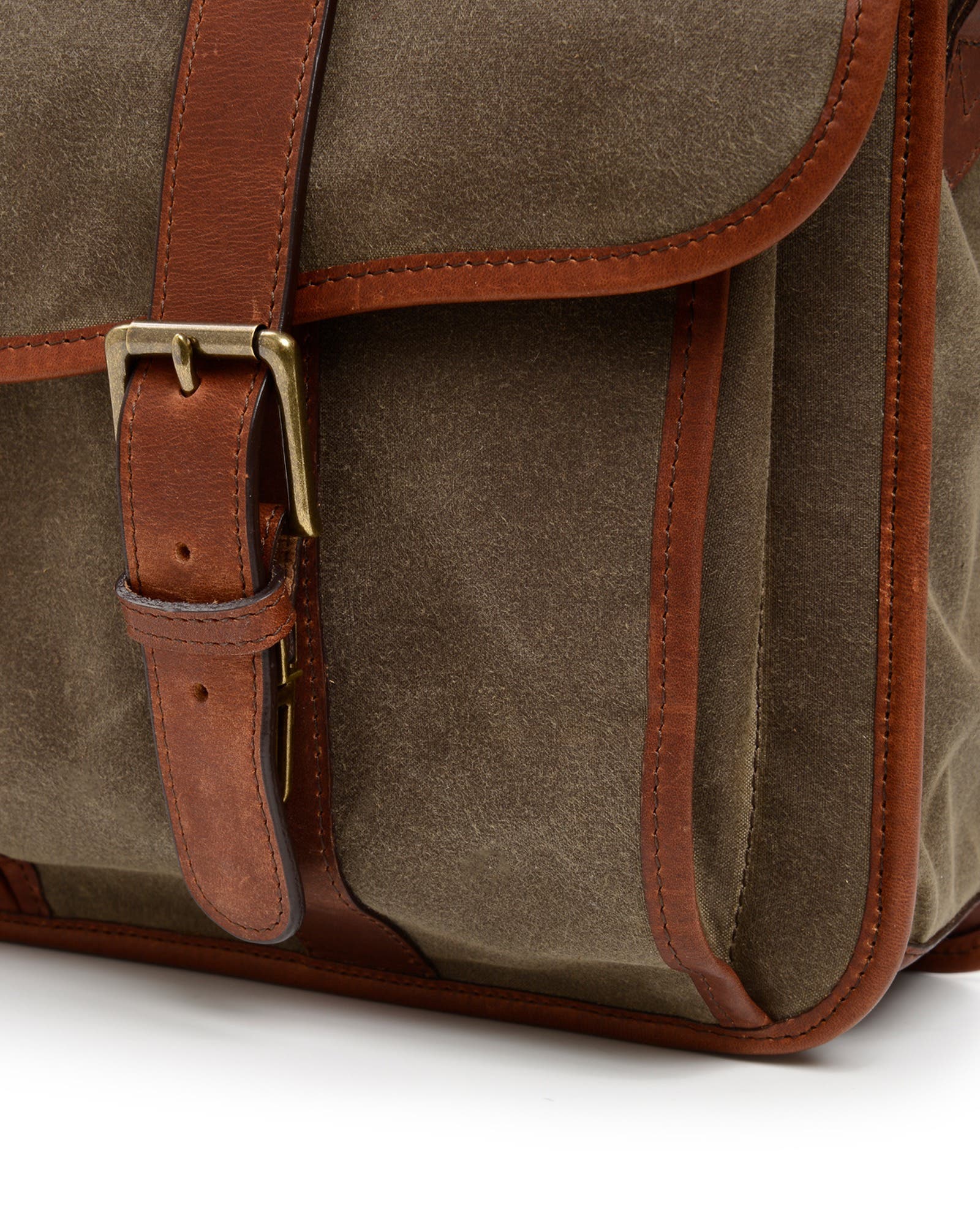 Garfield Waxed Canvas Briefcase, Alternate, color, Olive