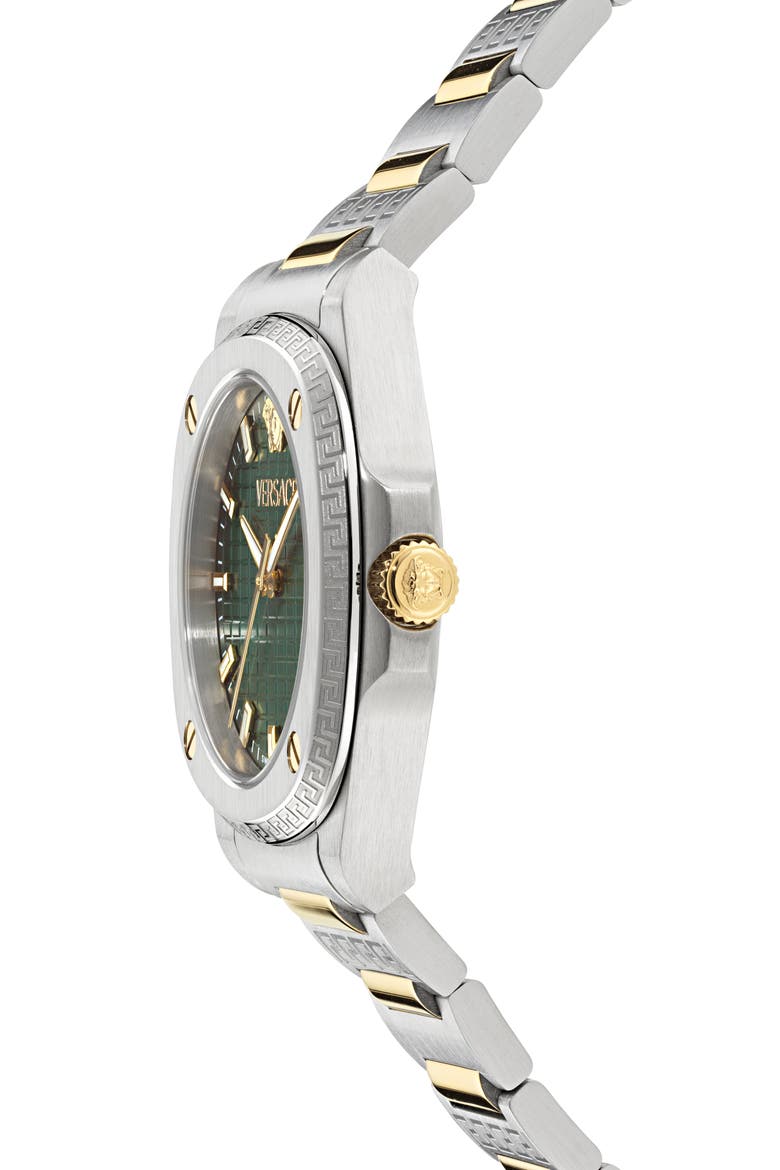 Greca Pulse Two-Tone Bracelet Watch, 36mm, Alternate, color, TWO TONE