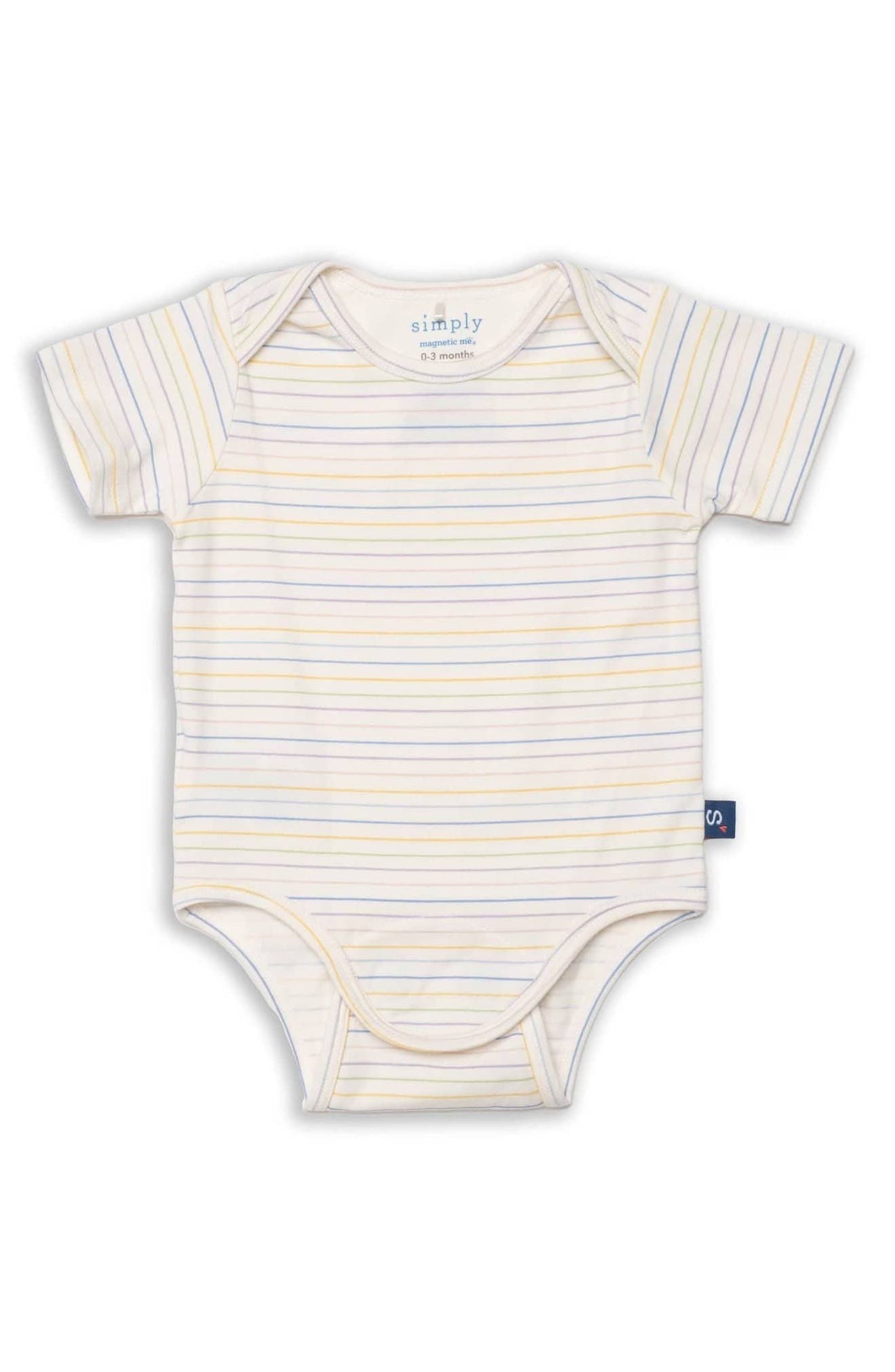 Magnetic Me Stripe Organic Cotton Blend Bodysuit