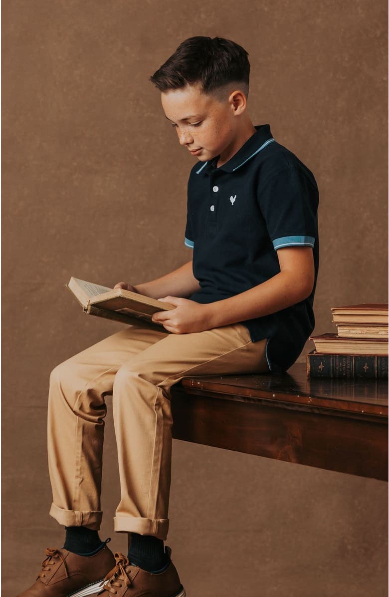 Hope & Henry Kids' Organic Skinny Stretch Twill Chino Pant, Alternate, color, Skinny Stretch Khaki