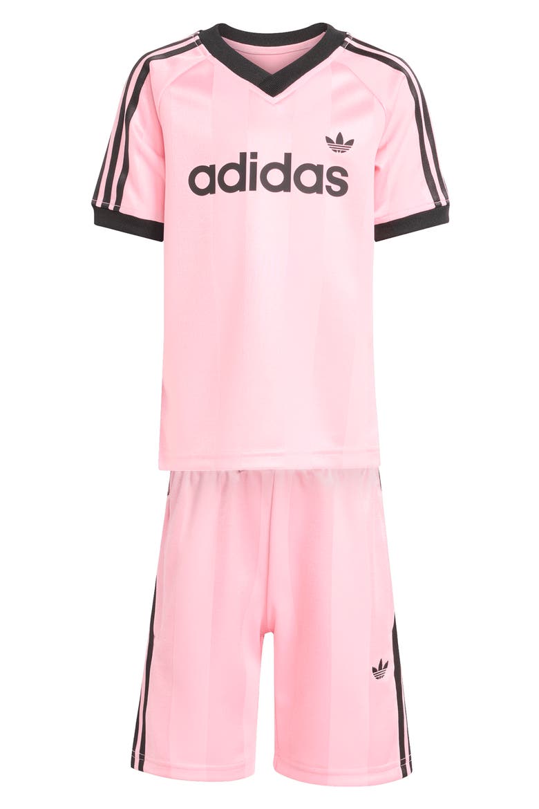 Kids' Jacquard Jersey & Shorts Set, Main, color, LIGHT PINK