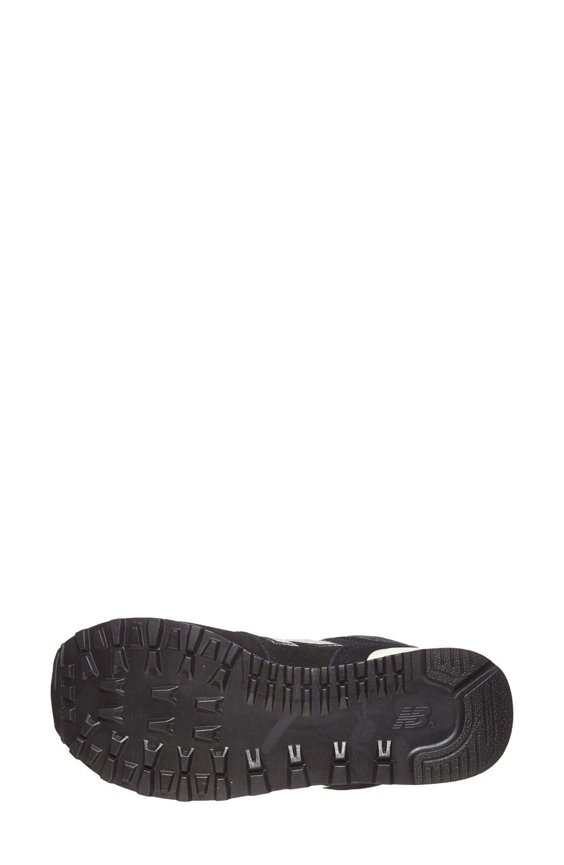 '574' Sneaker, Alternate, color, GREY/ BLACK/ WHITE