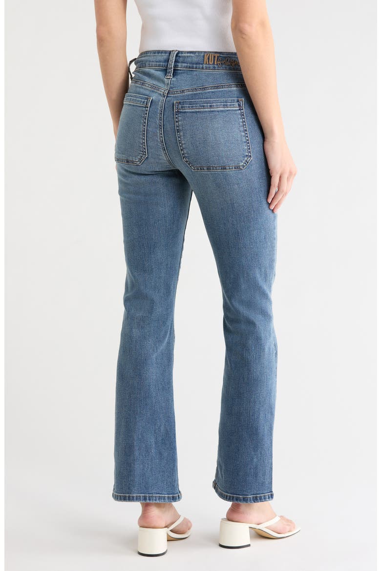 Nikki High Rise Kick Flare Stretch Jeans, Alternate, color, MAPLE