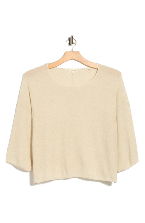 Textured Dolman Sleeve Sweater