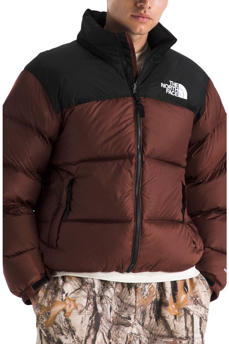 1996 Retro Nuptse 700 Fill Power Down Packable Jacket, Main, color, EMBER SOIL/ TNF BLACK
