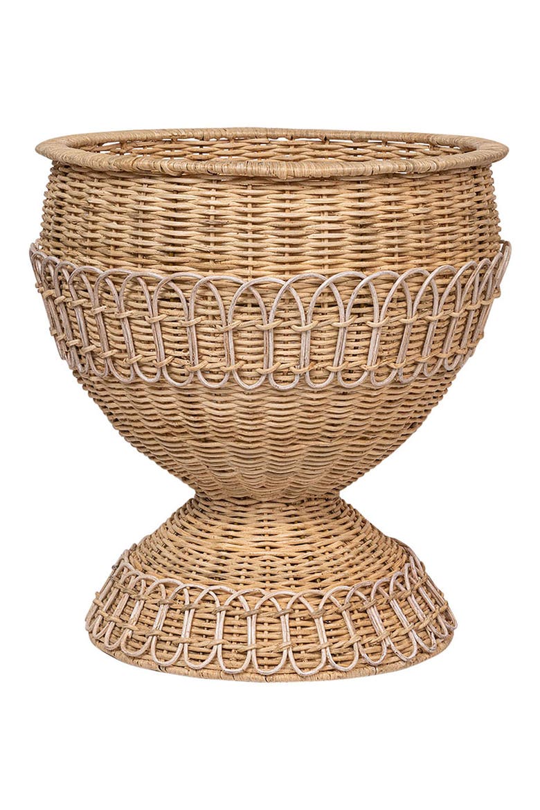 Provence Rattan Medium Urn, Main, color, WHITEWASH