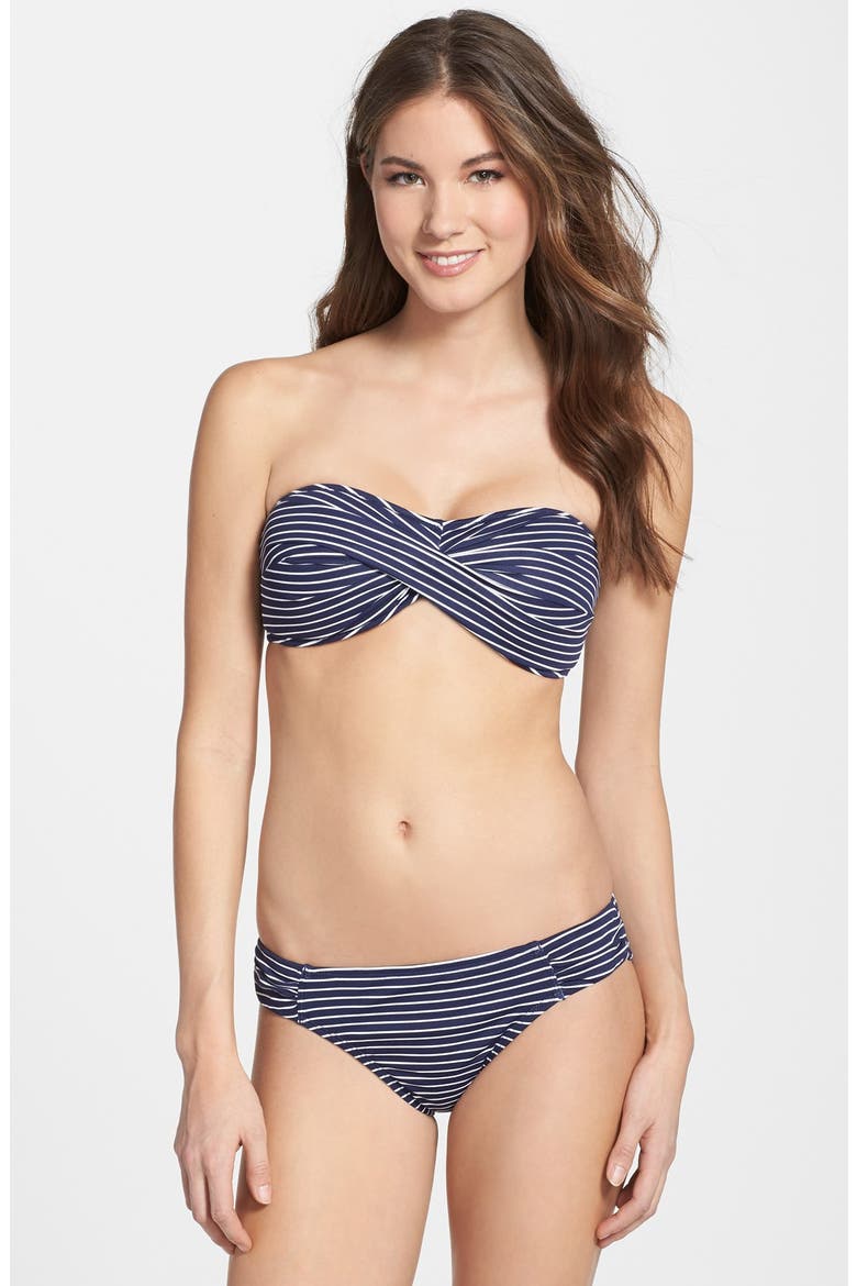 Stripe Bikini Bottoms, Alternate, color, MARE NAVY