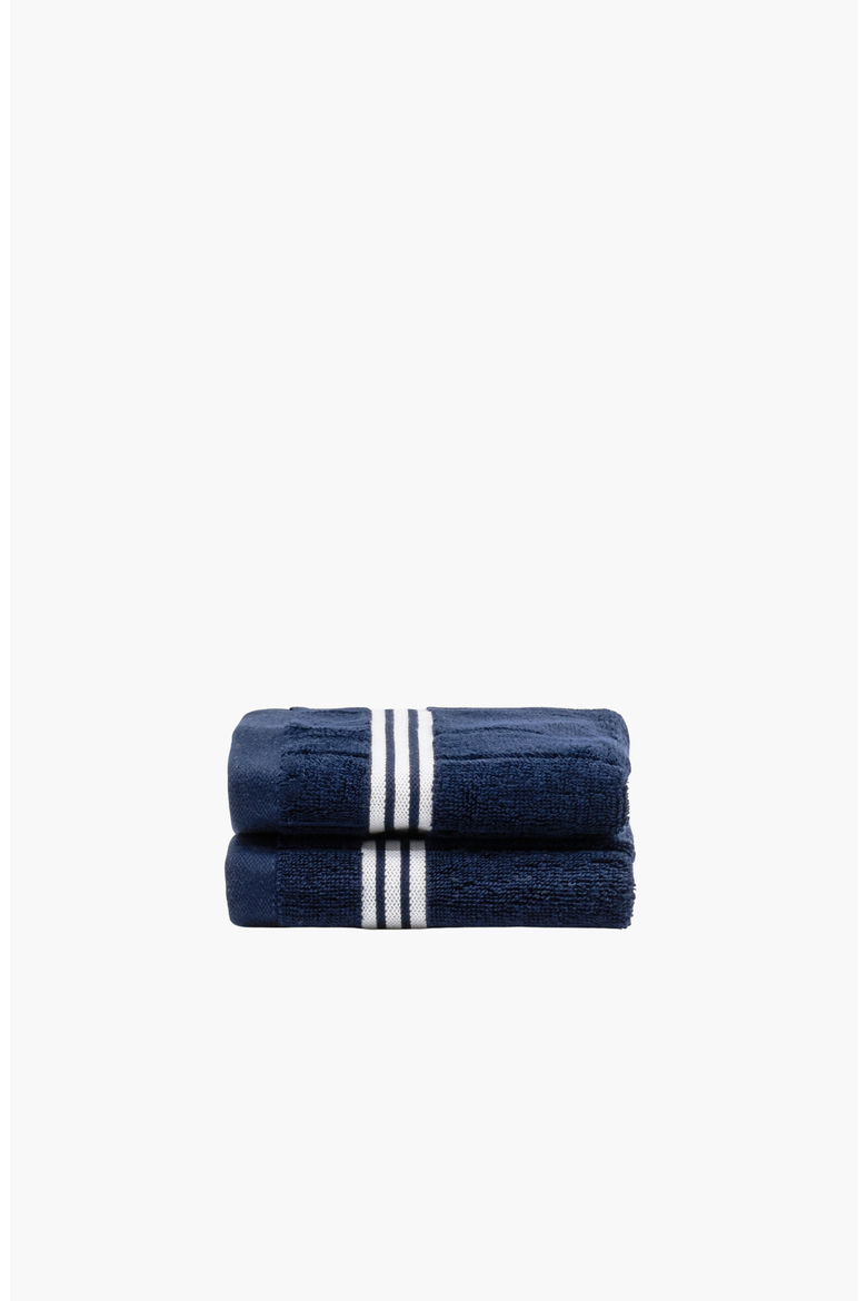 Nautilus 2-Piece Washcloth Set, Main, color, Navy / White