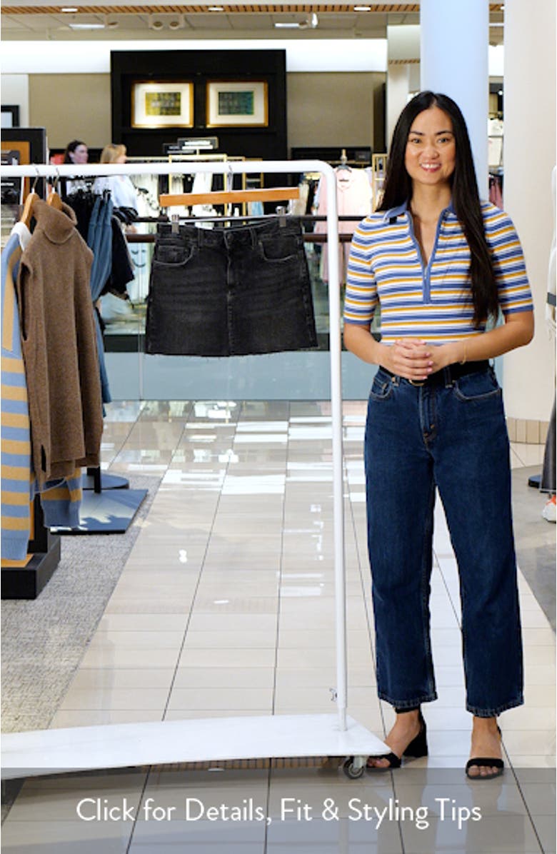 Raw Hem Denim Miniskirt, sales video thumbnail