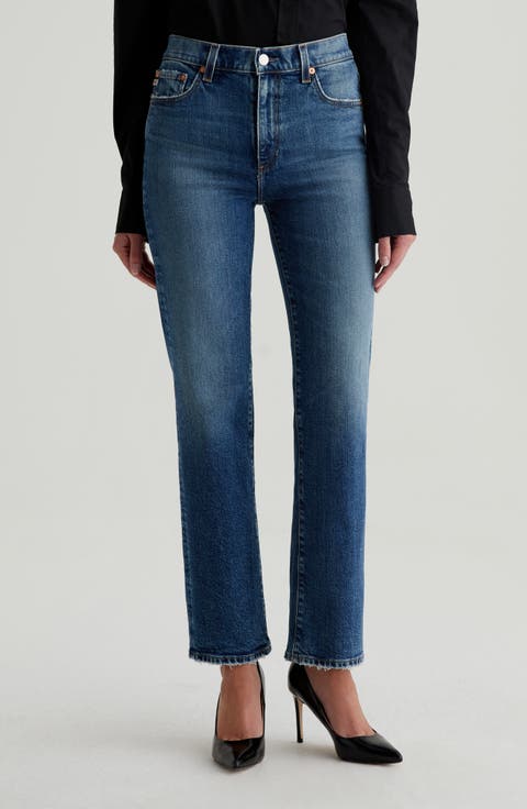 Brinley Mid Rise Classic Straight Leg Jeans