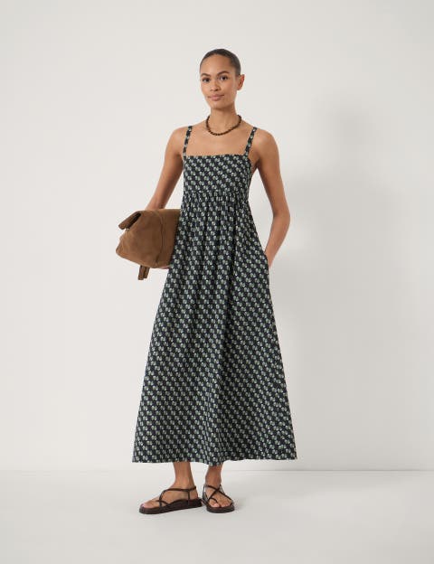 Nami Crinkle Gathered Maxi Dress