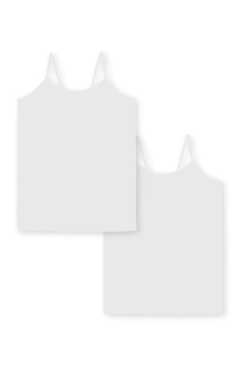 Malibu Sugar Two solid camis - Big Kid, Main, color, White