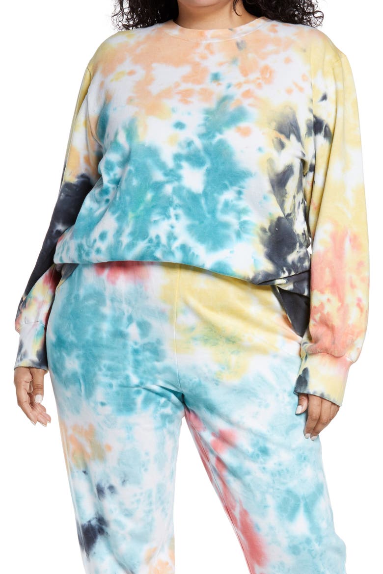 Diana Tie Dye Sweatshirt, Main, color, ABSTRACT MULTI TIE DYE