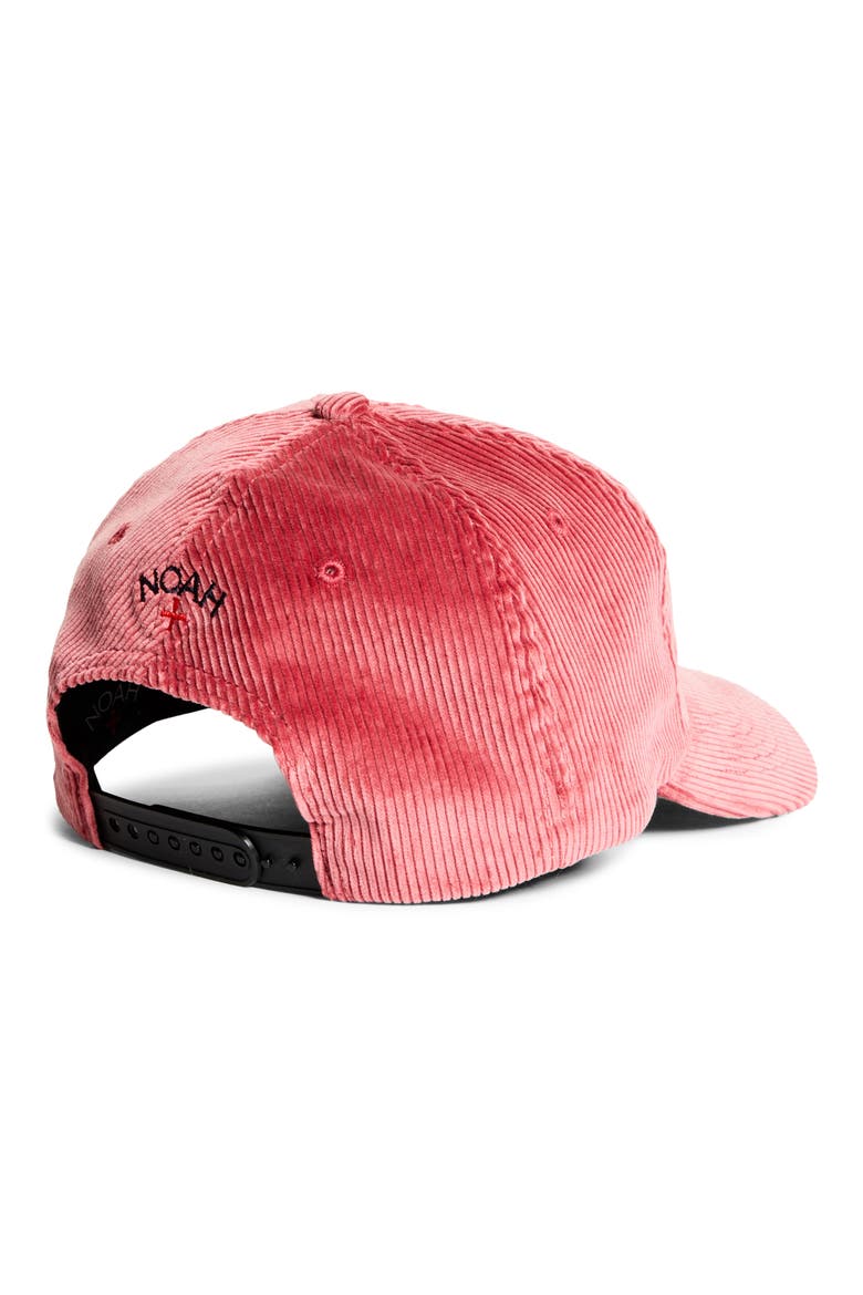 x Vuarnet Logo Corduroy Baseball Cap (Nordstrom Exclusive), Alternate, color, SOFT RED