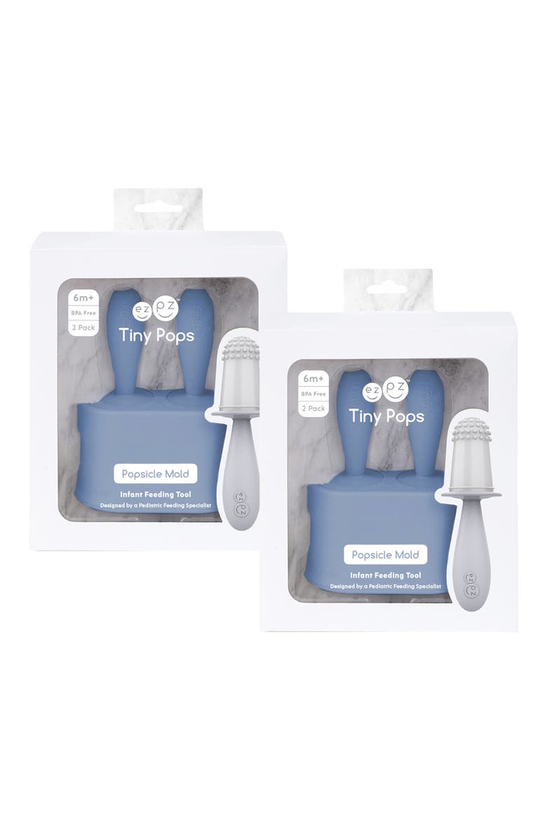 Tiny Pops 2-Pack Silicone Ice Pop Molds, Alternate, color, INDIGO