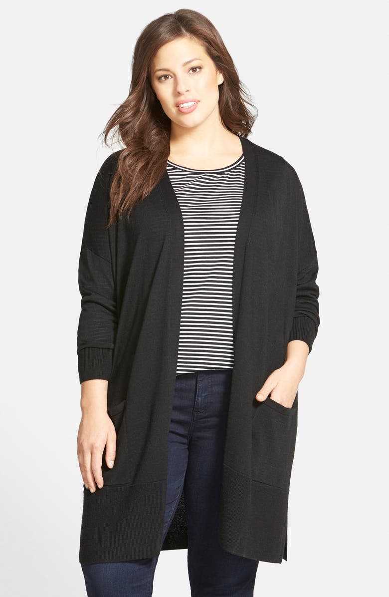 Sejour Relaxed Open Front Cardigan, Main, color, 