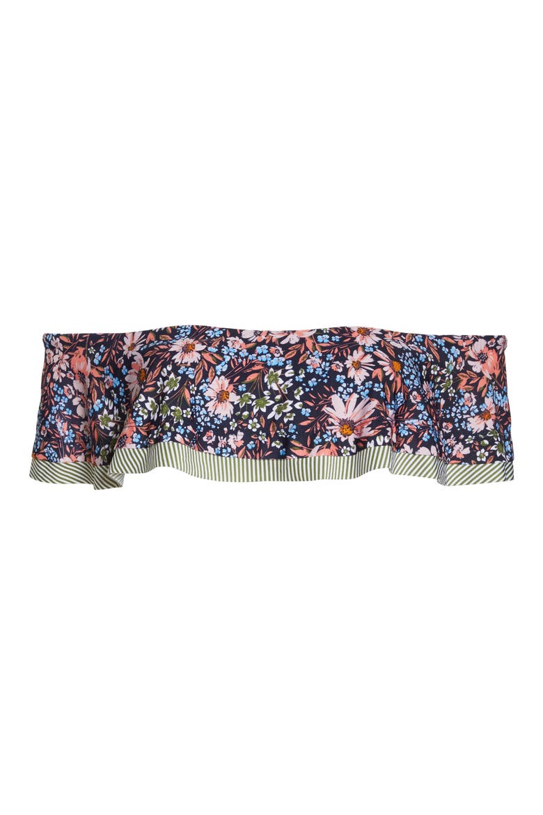 BCA Enchanted Print Off the Shoulder Bikini Top, Alternate, color, OLIVE MULTI