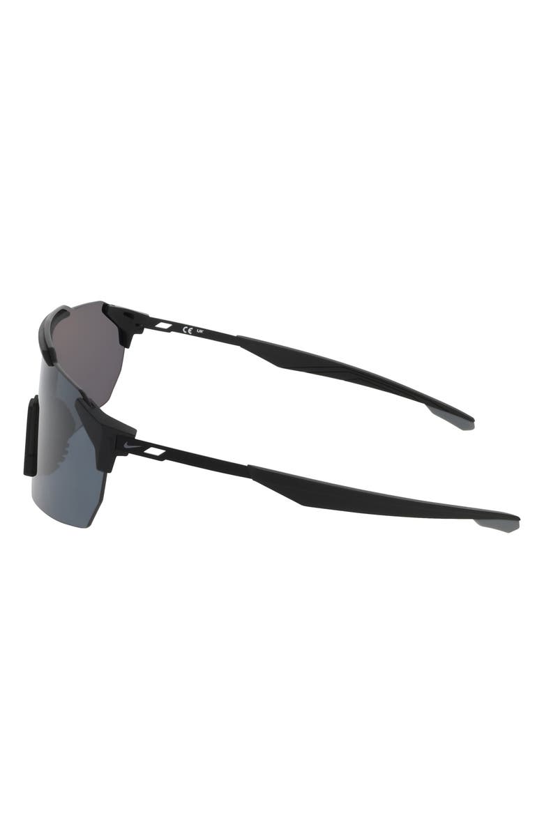 Nike Limitless 61mm Shield Sunglasses, Alternate, color, Matte Black / Grey