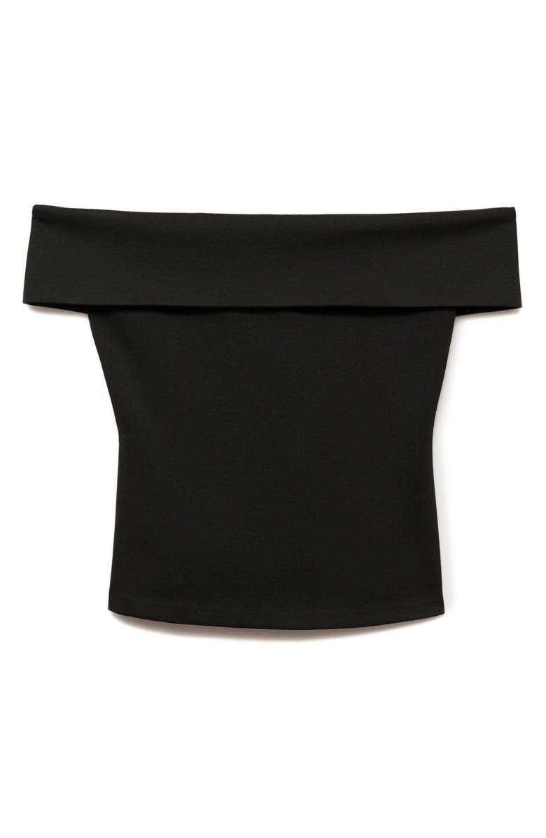 MANGO Off the Shoulder Knit Top, Alternate, color,