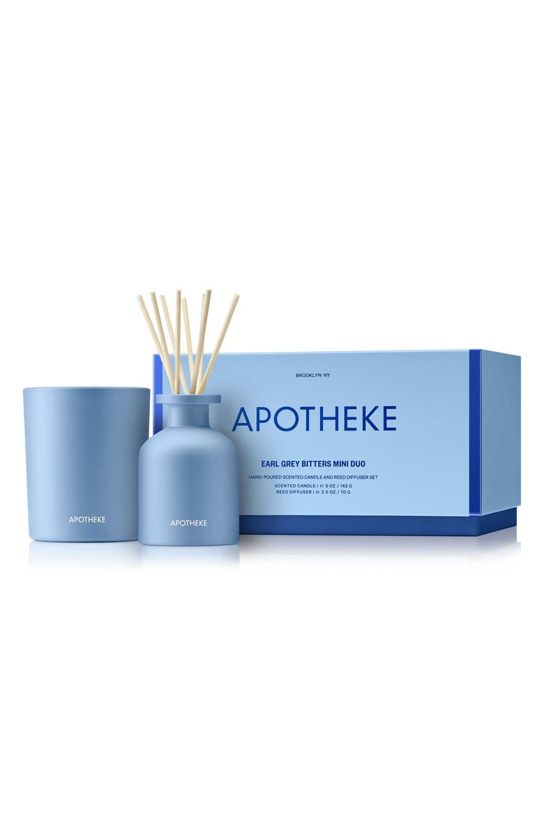 APOTHEKE Earl Grey Bitters Candle & Diffuser Set, Main, color,