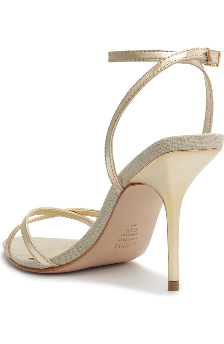 Schutz Claudia Metallic Stiletto Sandal, Alternate, color,