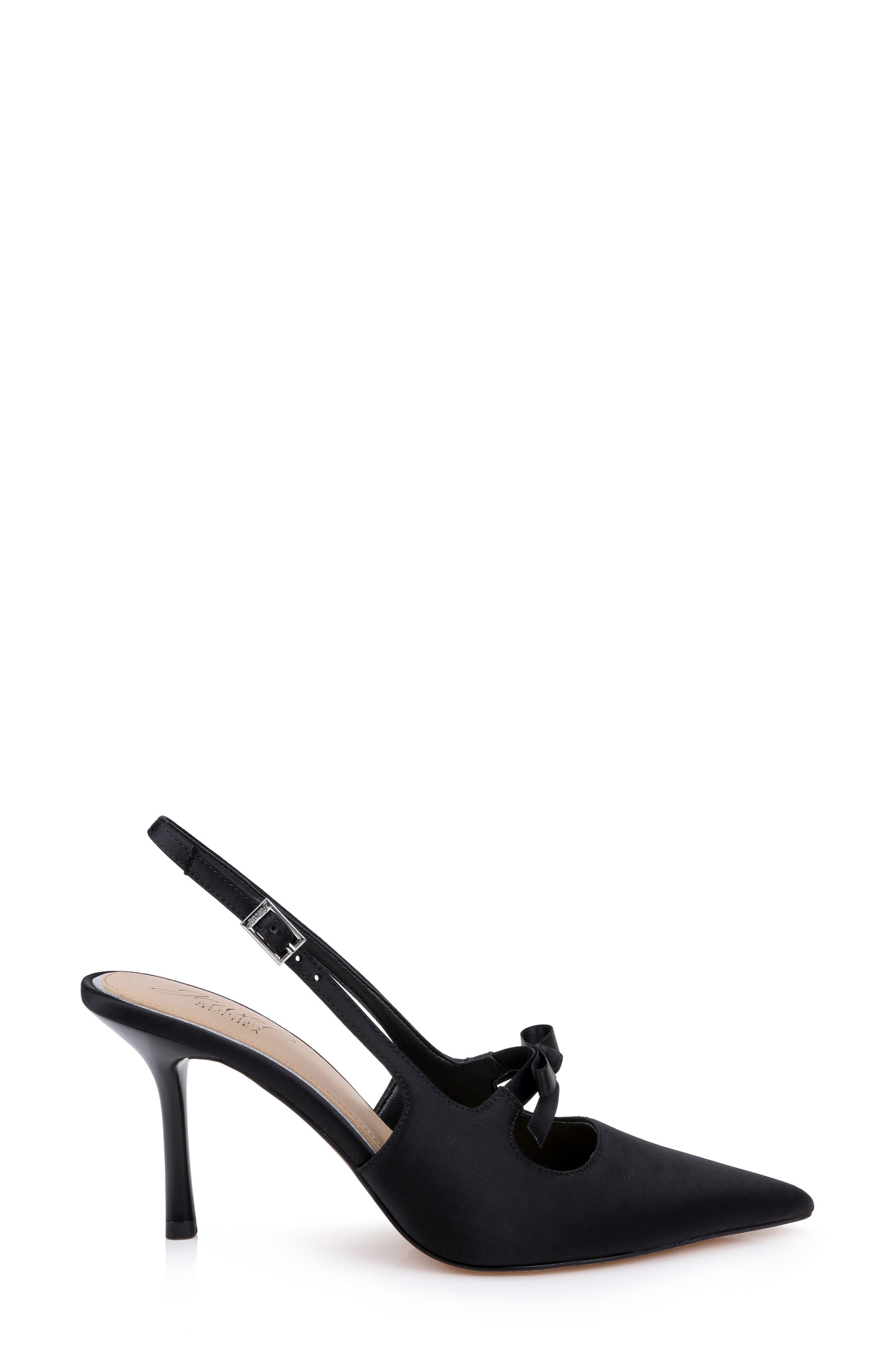Jewel Badgley Mischka Zaya Pointed Toe Slingback Pump, Alternate, color, 