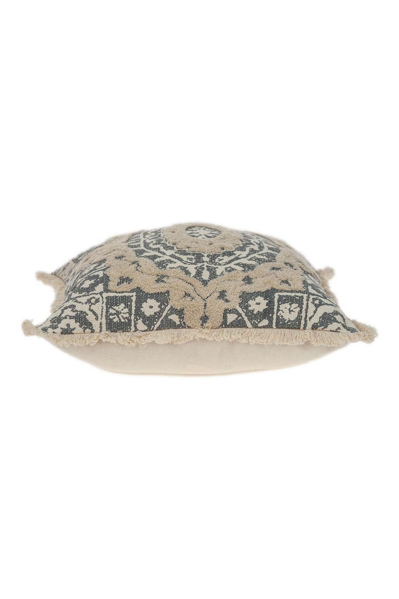 Geometric Square Throw Pillow, Alternate, color, BEIGE