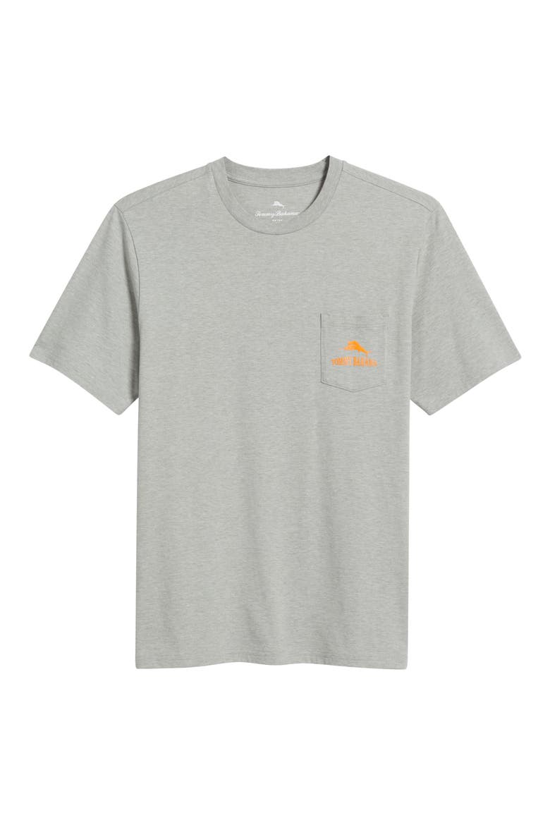 Fetchin' Waves Graphic Pocket T-Shirt, Alternate, color, GREY HEATHER