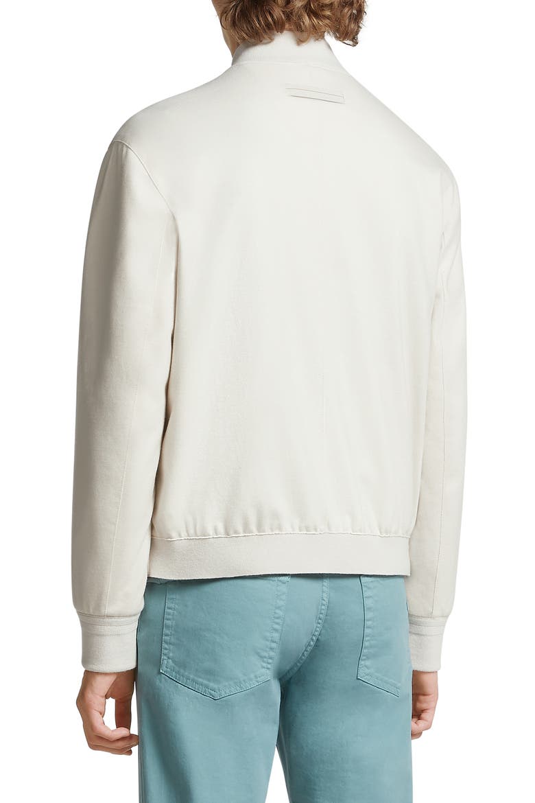 Oasi Elements Cashmere Bomber Jacket, Alternate, color, WHITE