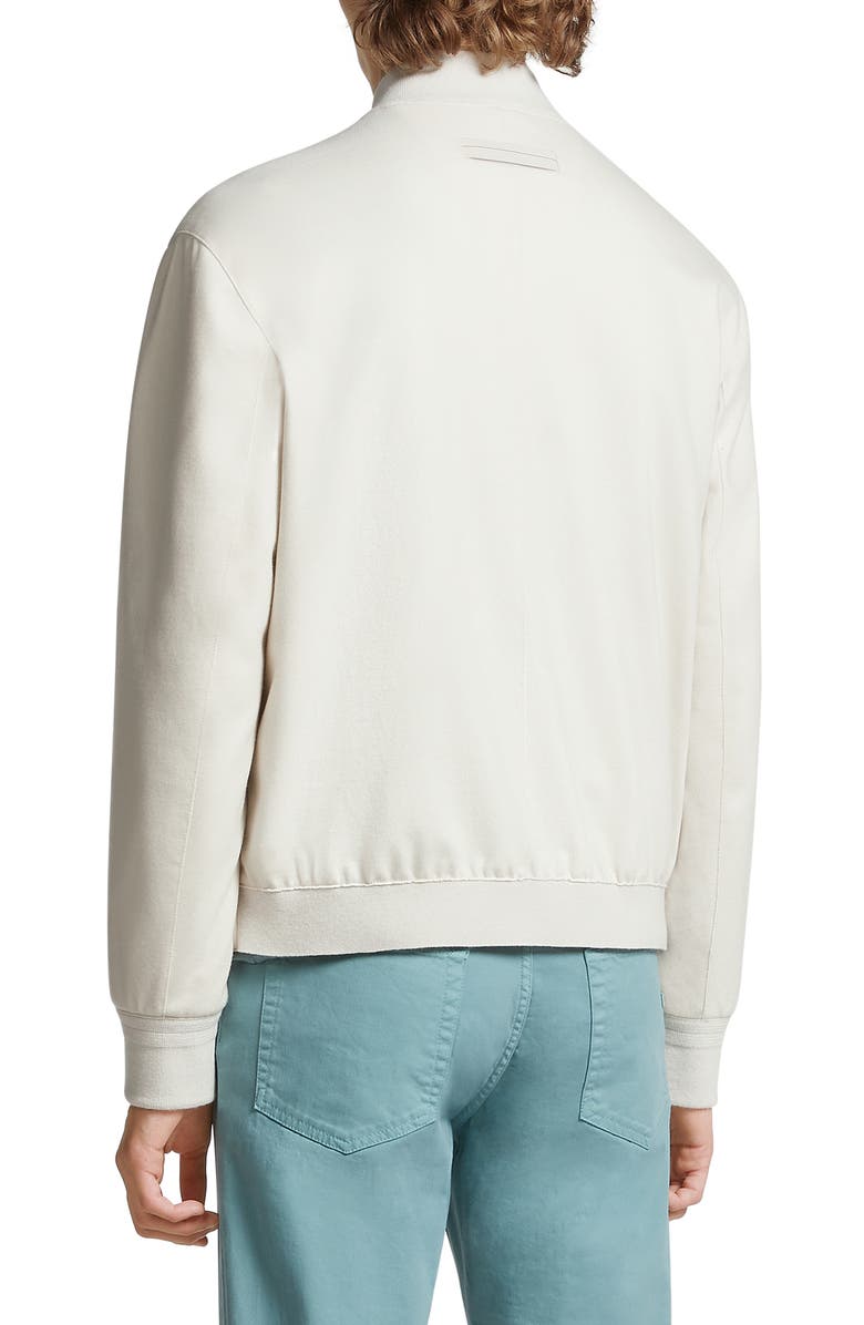 ZEGNA Oasi Elements Cashmere Bomber Jacket, Alternate, color, 