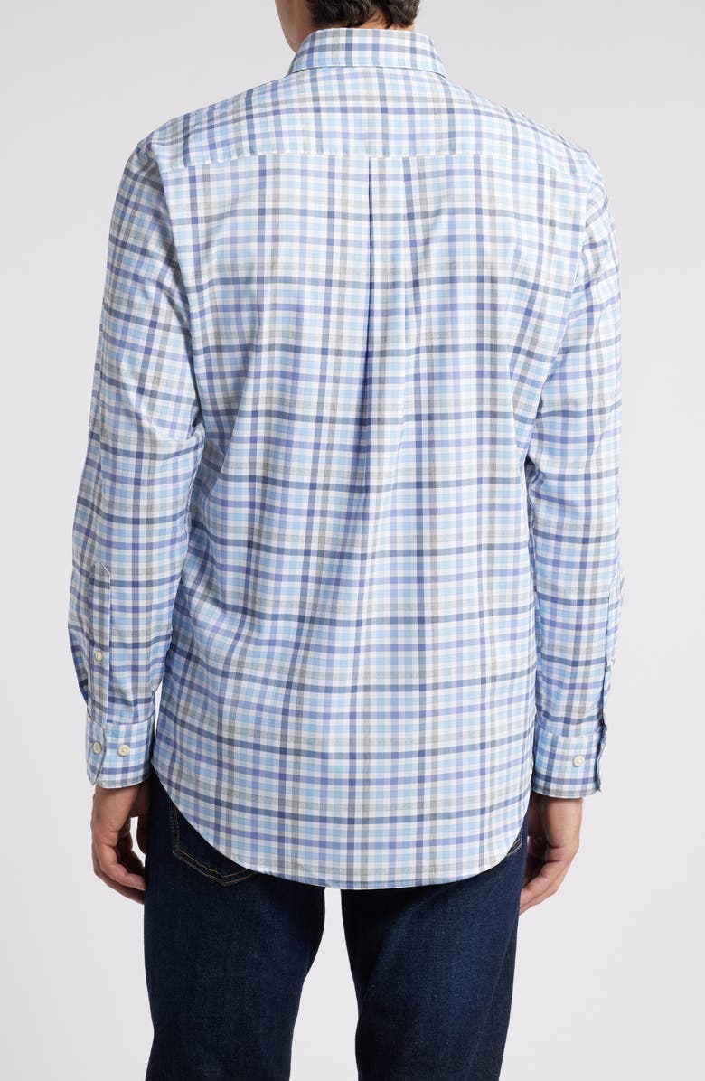 Peter Millar Chambly Crown Lite Check Performance Button-Down Shirt, Alternate, color, White