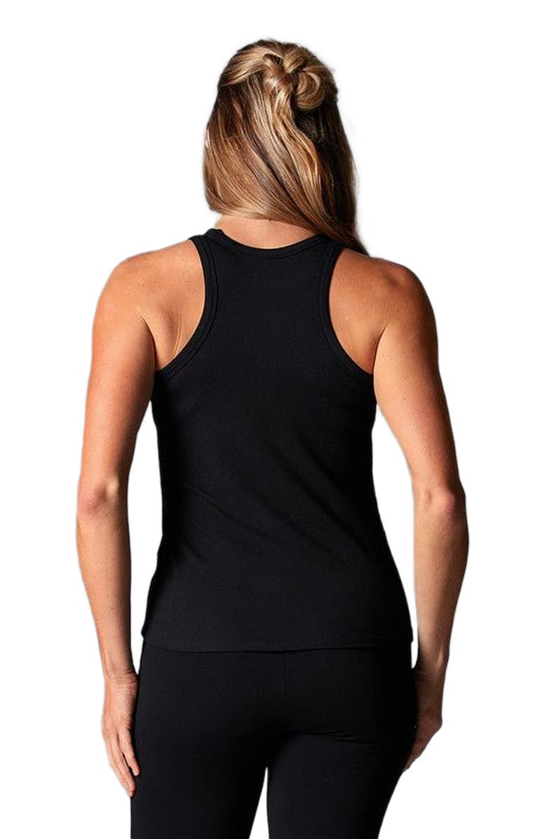 Tavi Perfect Fit Rib Tank, Alternate, color, Ebony