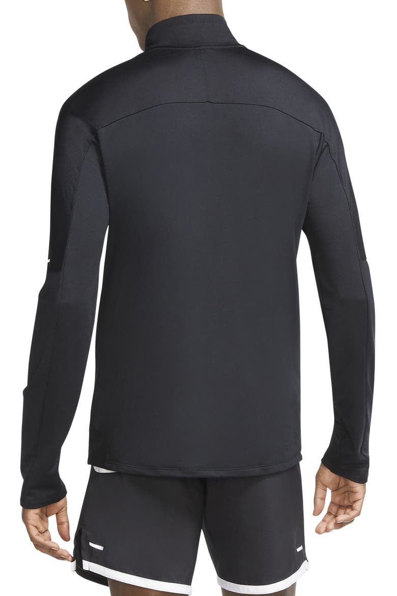 Dri-FIT Half Zip Running Top, Alternate, color, BLACK/ REFLECTIVE SILVER