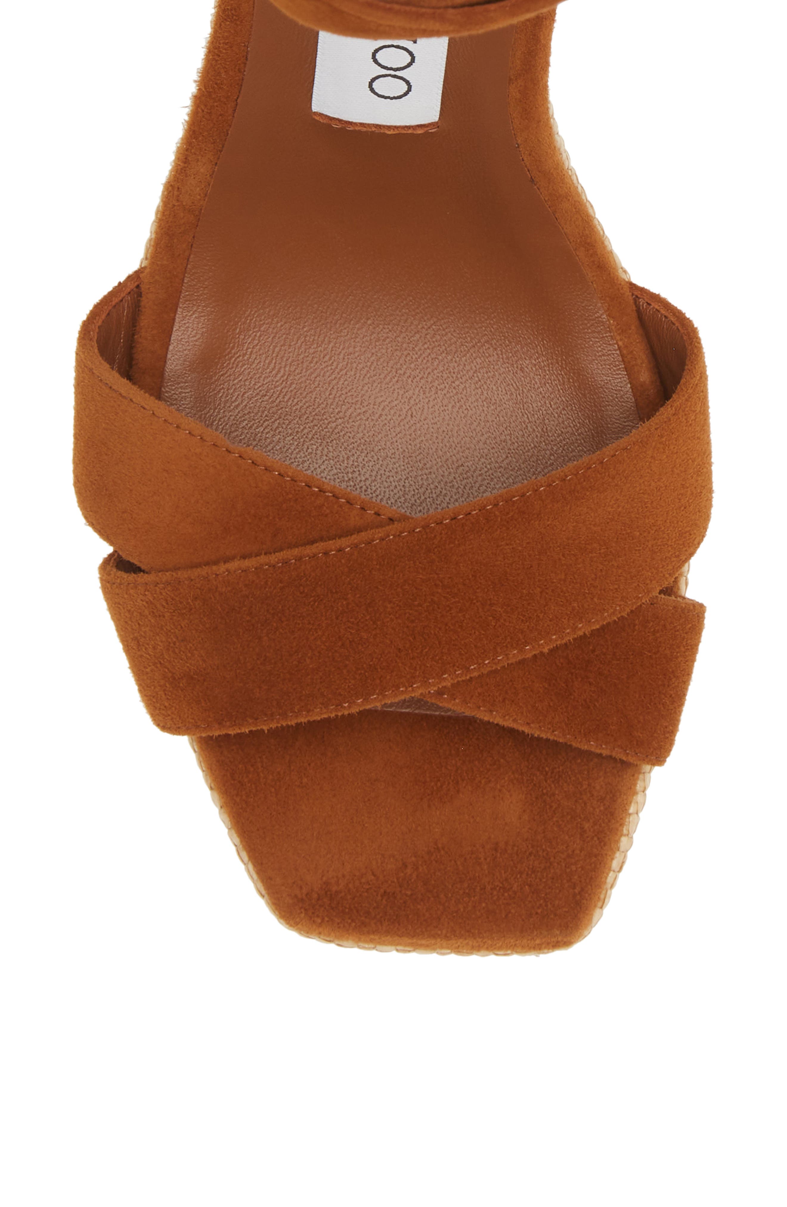 Jimmy Choo Gaia Ankle Wrap Platform Sandal, Alternate, color, 